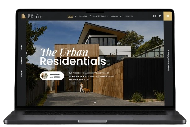 Luxury Rentfolio Case Study Mockup